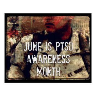 June is PTSD Awareness Month Poster