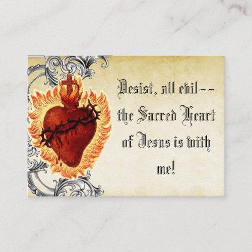 June is the Month of the Sacred Heart Holy  Business Card