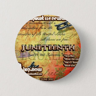 June - JuneTeenth Pinback Button