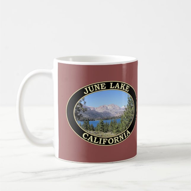 June Lake and Eastern Sierra Nevada Mountains Coffee Mug (Left)
