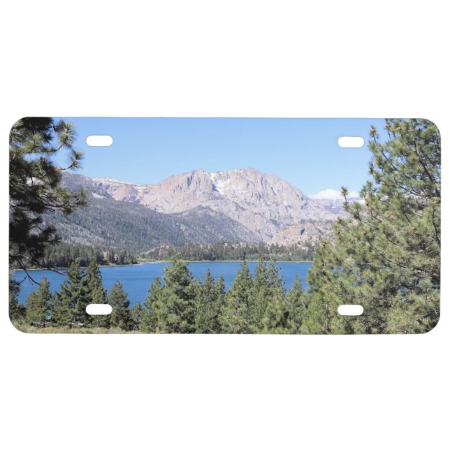 June Lake & Eastern Sierra Nevada Mountains, CA License Plate (Front)