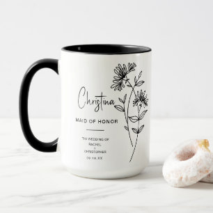 June Maid of Honor Honeysuckle Birth Flower Mug
