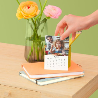 June Moments: Portrait Easel Calendar 2026 Holder