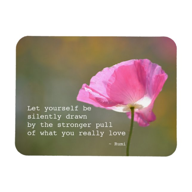 June Poppy Magnet (Horizontal)