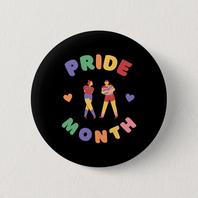 June Pride Month  Button (Front)