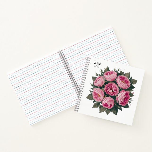 June Rose: Personalized Birthday Bloom Notebook (Inside)