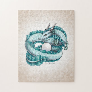 June’s Birthstone Dragon: Pearl Jigsaw Puzzle