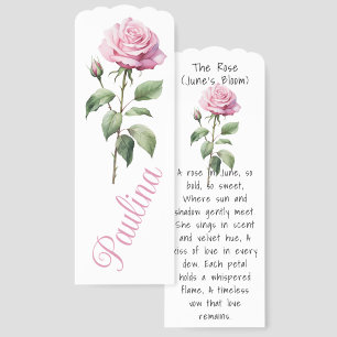 June’s Rose: A Bloom of Love and Legacy Bookmarks