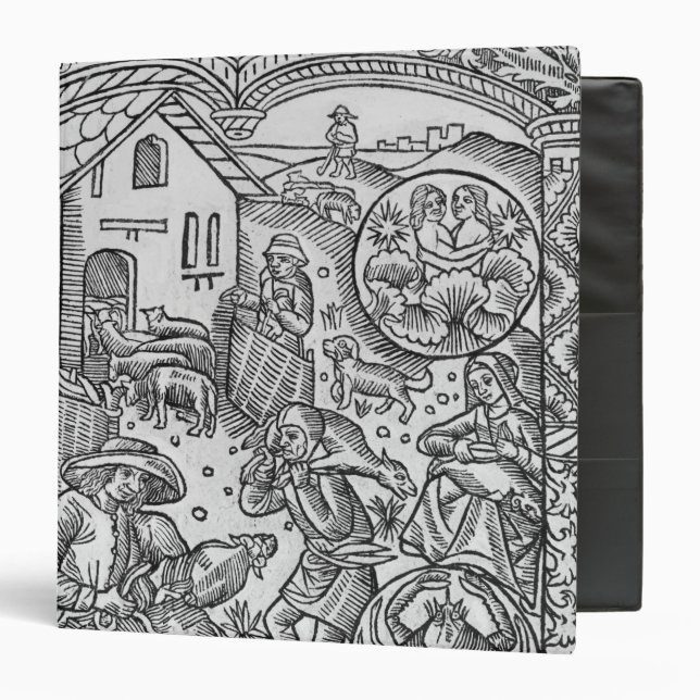 June, sheep shearing, Gemini 3 Ring Binder (Front/Inside)