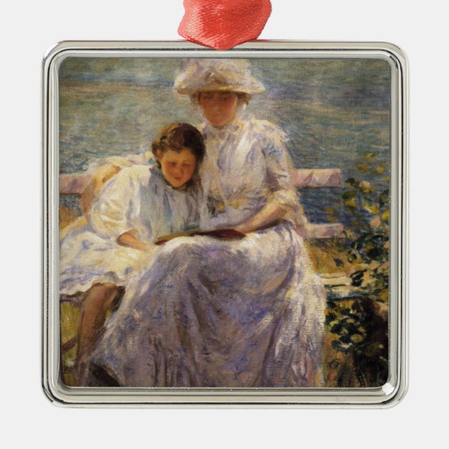 June Sunlight (by Joseph DeCamp) Metal Ornament (Front)