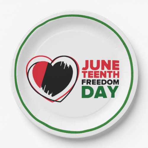 June Teenth Freedom Day Paper Plates