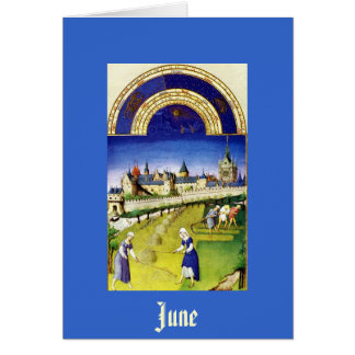 June - the Tres Riches Heures du Duc de Berry Cards