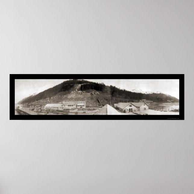 Juneau, AK Sheep Creek Photo 1914 Poster (Front)