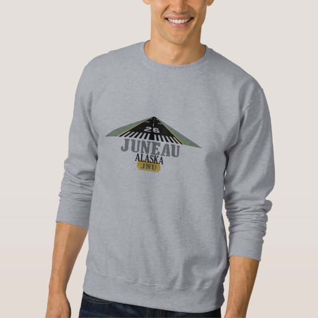 Juneau Alaska - Airport Runway Sweatshirt (Front)