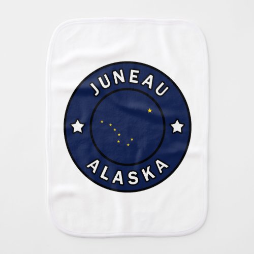 Juneau Alaska Baby Burp Cloth
