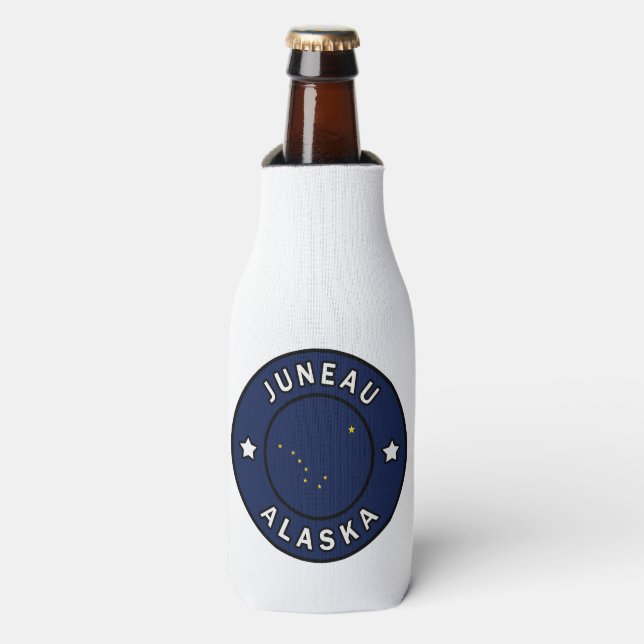 Juneau Alaska Bottle Cooler (Bottle Front)