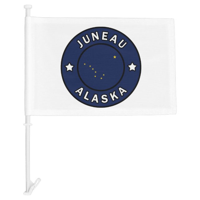 Juneau Alaska Car Flag (Front)