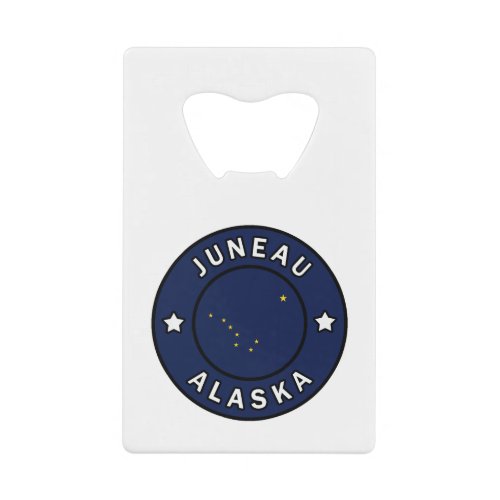 Juneau Alaska Credit Card Bottle Opener