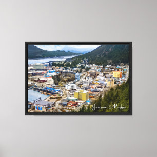 Juneau Alaska, Cruising Alaska Port Canvas Print