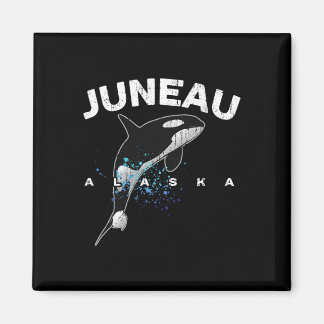 Juneau Alaska Orca Killer Whale Lover Vacation Tri Magnet