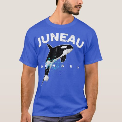 JUNEAU ALASKA Orca Killer Whale Lover Vacation Tri T_Shirt
