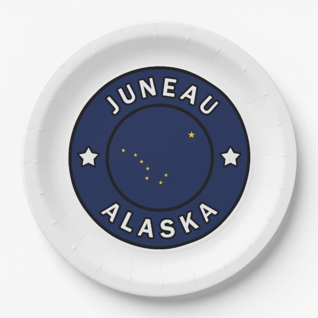 Juneau Alaska Paper Plates (Front)