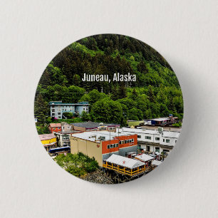 Juneau, Alaska, photograph of the town Button