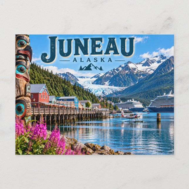Juneau Alaska Postcard (Front)