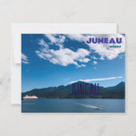 Juneau Alaska Postcard with Cruise Plane