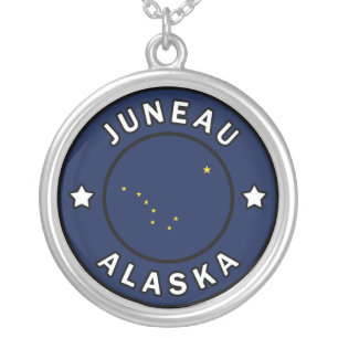 Juneau Alaska Silver Plated Necklace