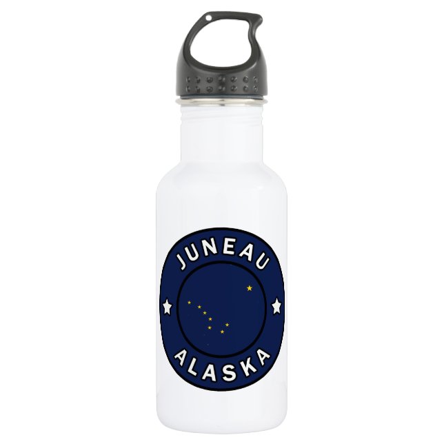 Juneau Alaska Stainless Steel Water Bottle (Front)