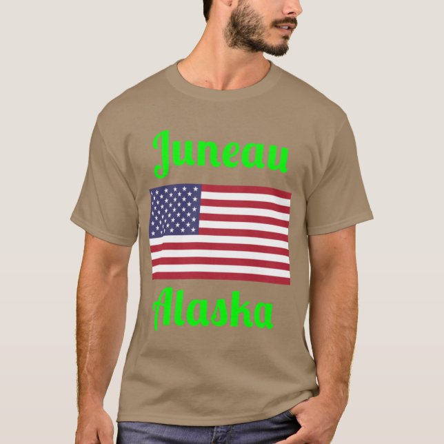 Juneau Alaska Stylish Prints2 T-Shirt (Front)