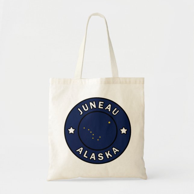 Juneau Alaska Tote Bag (Front)