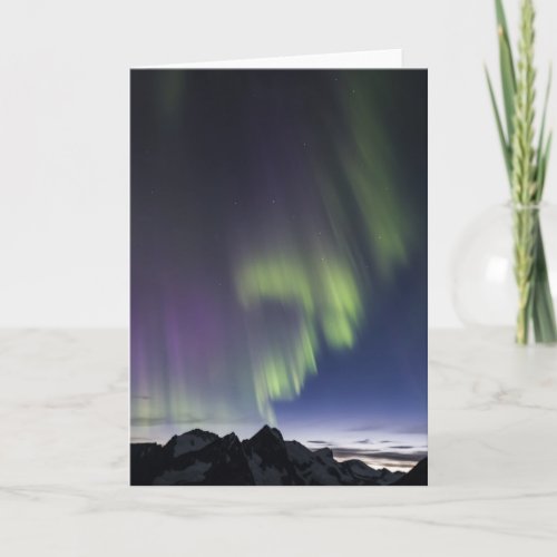 Juneau Icefield Northern Lights Blank Inside Card