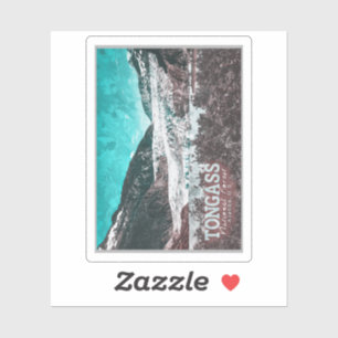 JUNEAU - TONGASS - MENDENHALL GLACIER - ALASKA US STICKER