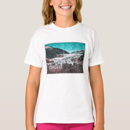 JUNEAU _ TONGASS _ MENDENHALL GLACIER _ ALASKA US T_Shirt