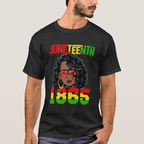 Junenth 1865 Black Celebrate African American T_Shirt