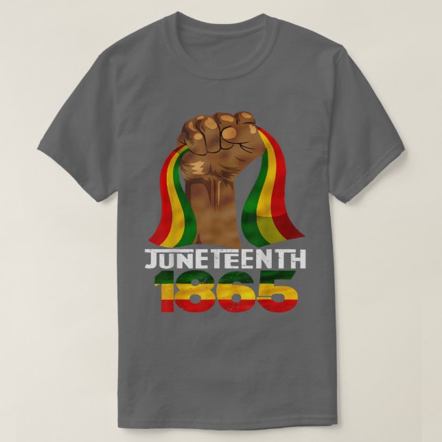 Junenth 18 65 African American Power  T-Shirt (Design Front)