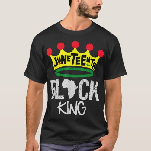 Junenth Black King Black Power Black History Month T_Shirt