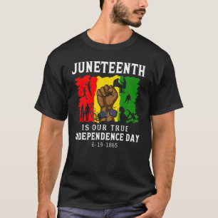 Junenth Is Our True Independence Day Black Pride 1 T-Shirt