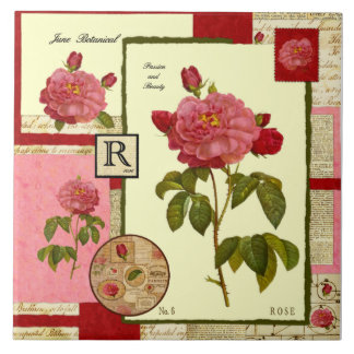 June's Flower Ceramic Tile