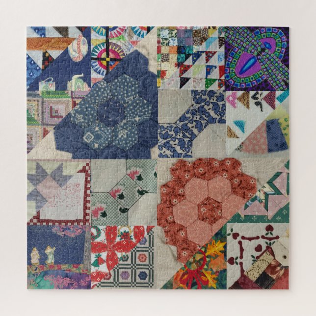 June's "Old Maid" Quilt Puzzle (Vertical)