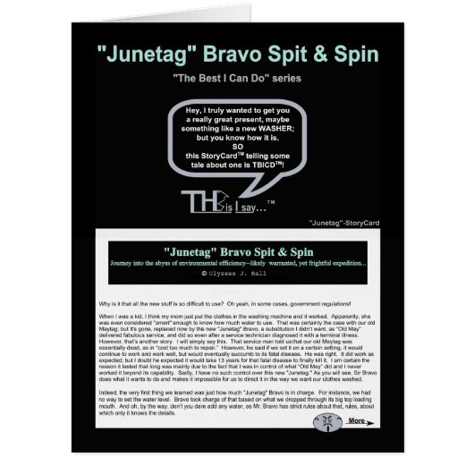 “Junetag” Bravo Spit & Spin Cards (Front)