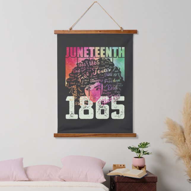 Juneteenth 1865 African American Black Freedom Hanging Tapestry (Bedroom)