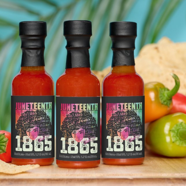 Juneteenth 1865 African American Black Freedom Hot Sauces (Multi)