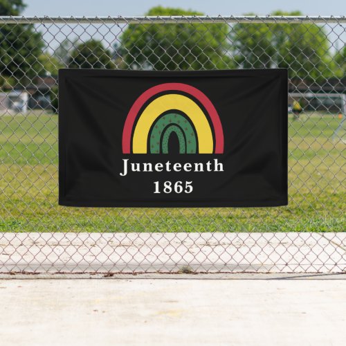 Juneteenth 1865 African American Black History Banner