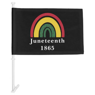 Juneteenth 1865 African American Black History Car Flag