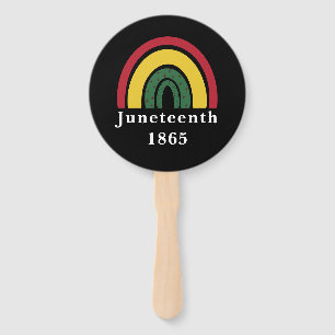Juneteenth 1865 African American Black History Hand Fan