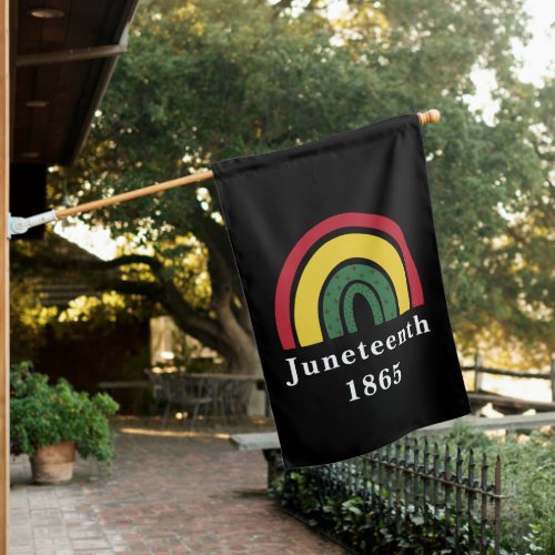 Juneteenth 1865 African American Black History House Flag