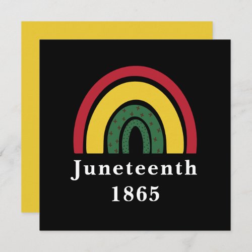 Juneteenth 1865 African American Black History Invitation